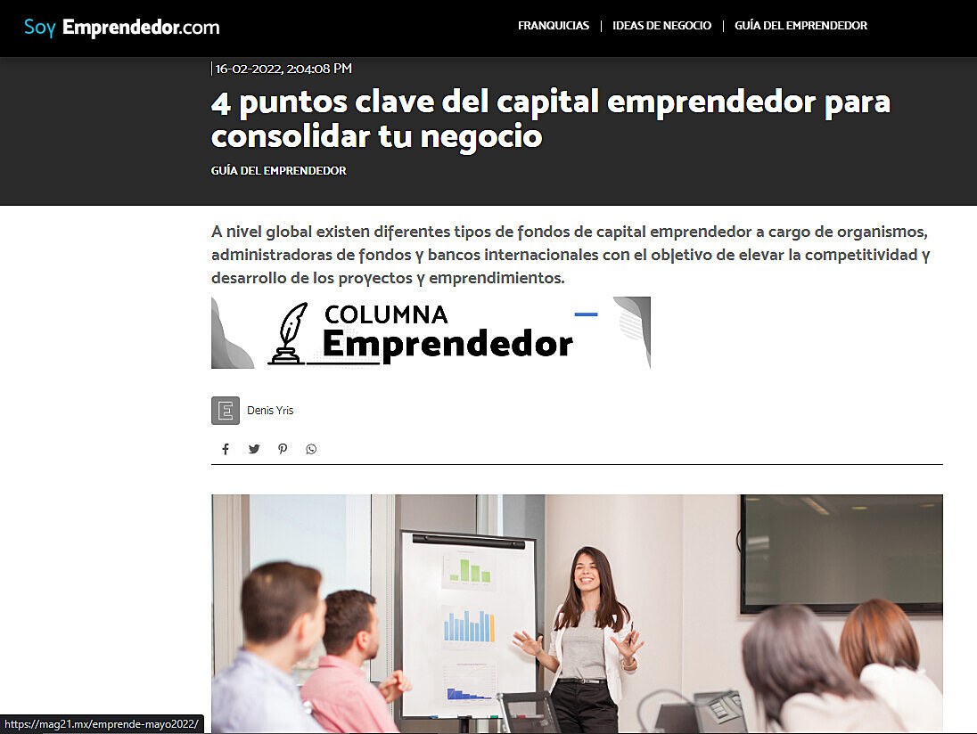 4 puntos clave del capital emprendedor para consolidar tu negocio